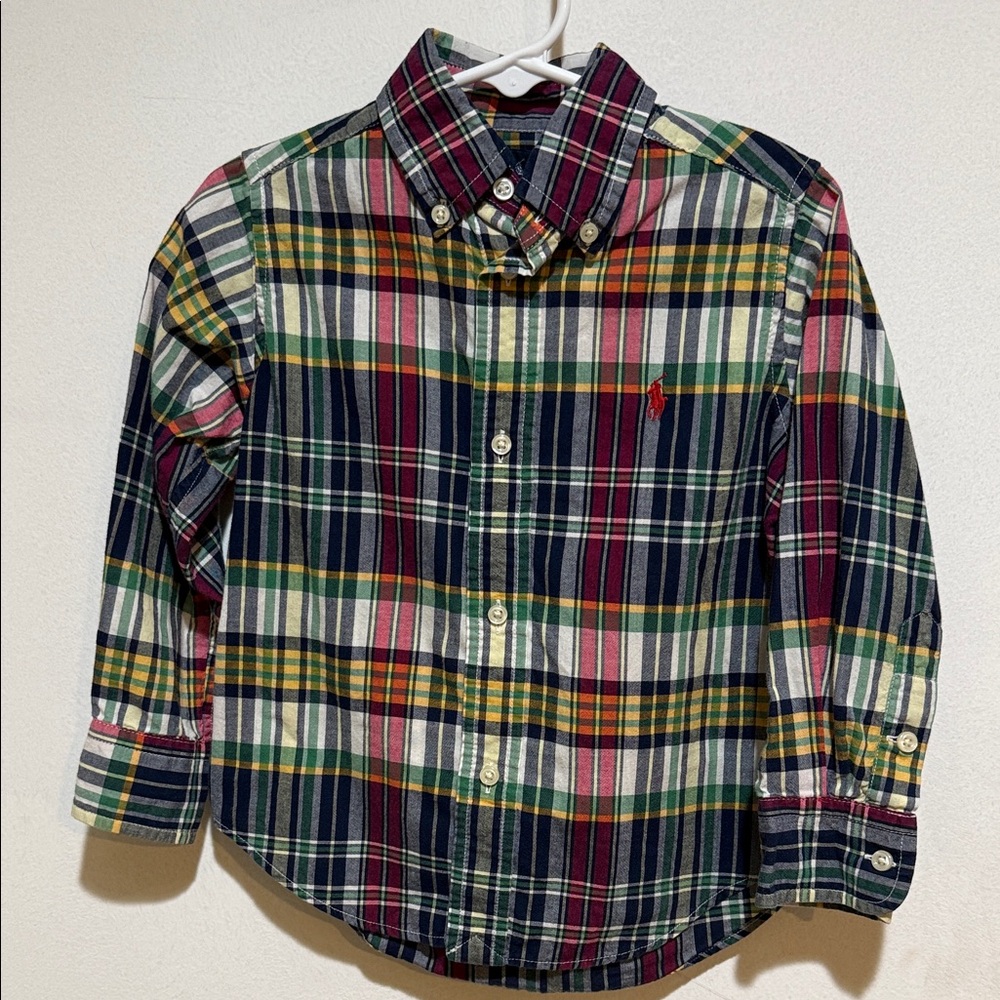 Ralph Lauren Multicolor Plaid Kids Button-Down Shirt
